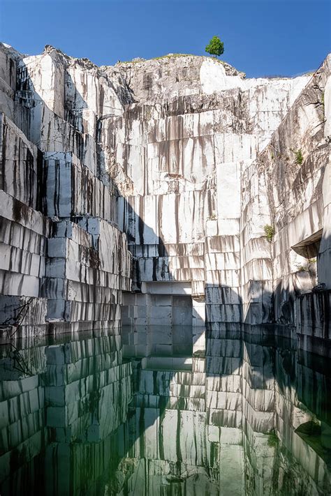 Old Abandoned Marble Quarry. Stock Photo Image of urals, marble