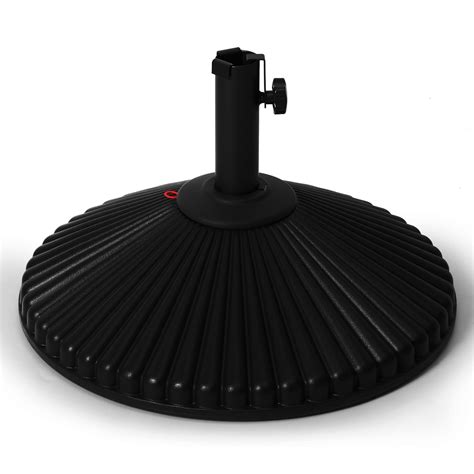Abba Patio APBASE6B Plastic Umbrella Base Plate Set Black for sale
