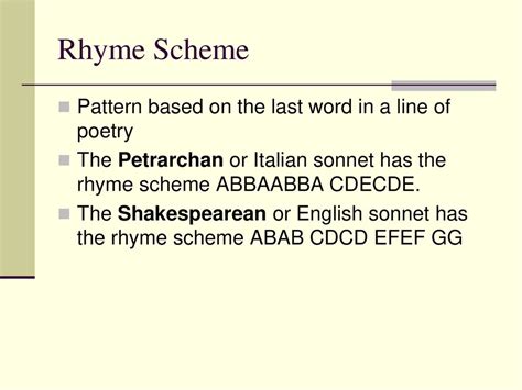 abbaabba cdecde rhyme scheme