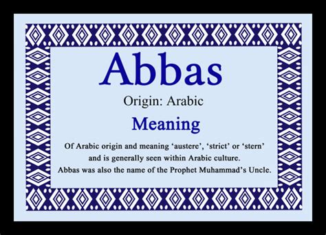 abbas meaning in english