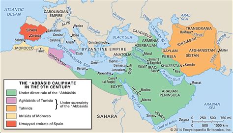 abbasid caliphate map