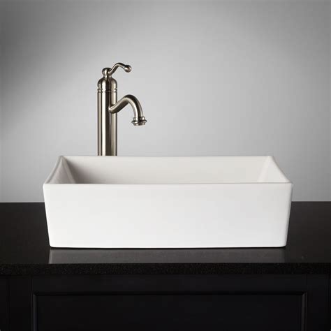 icouldlivehere.org:abbett rectangular porcelain vessel sink