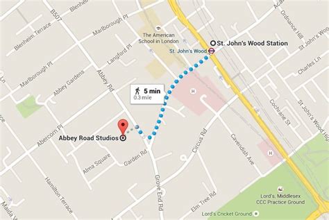 abbey road crossing google maps