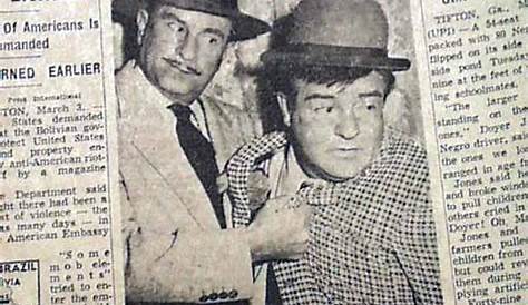 LOU COSTELLO & Bud Abbott Comedy Duo Comedian Actor DEATH 1959 Old