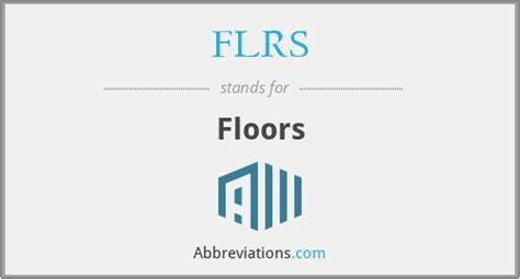 Abbreviation For Floors