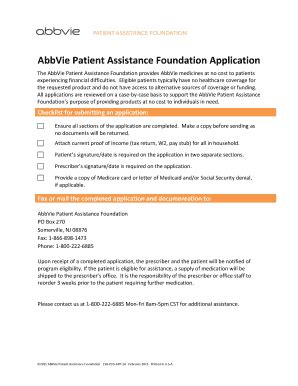 abbvie assistance program form