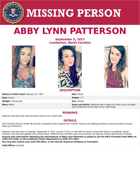 abby lynn patterson missing