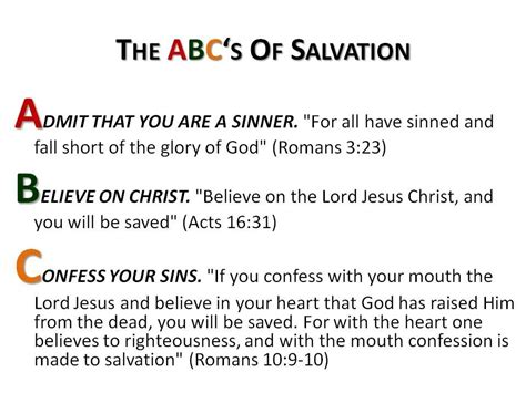 Abc Of Salvation Printable: A Guide To Understanding Salvation