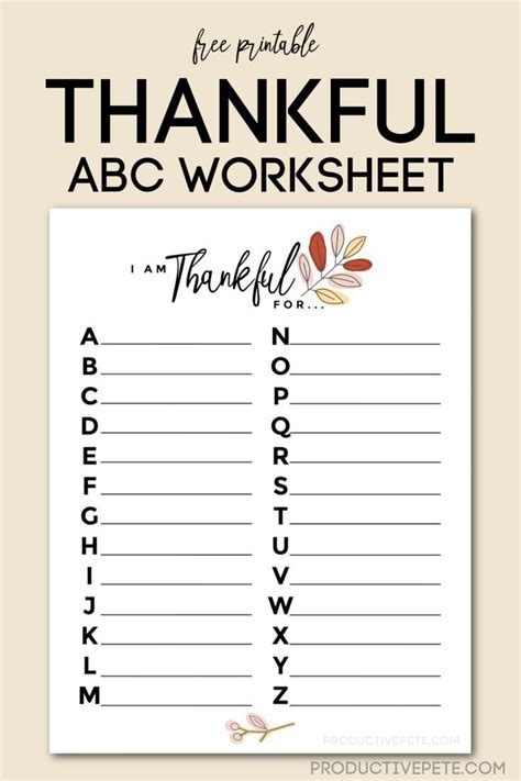 The 6 Ultimate 'I am Thankful' for Worksheets Academy Worksheets