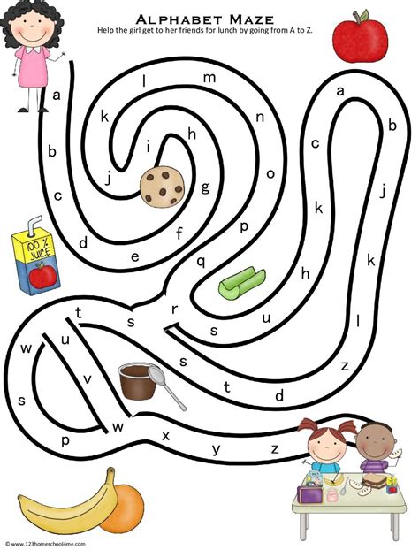Abc Mazes Printable