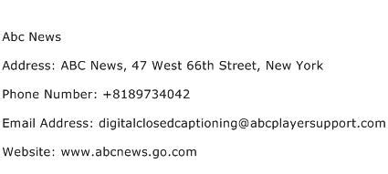 abc news phone number