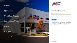 abc supply email login