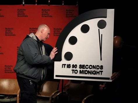 abc/doomsday clock ticks 30 seconds closer to midnight global catastrophe