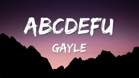 abcdef song gayle lyrics