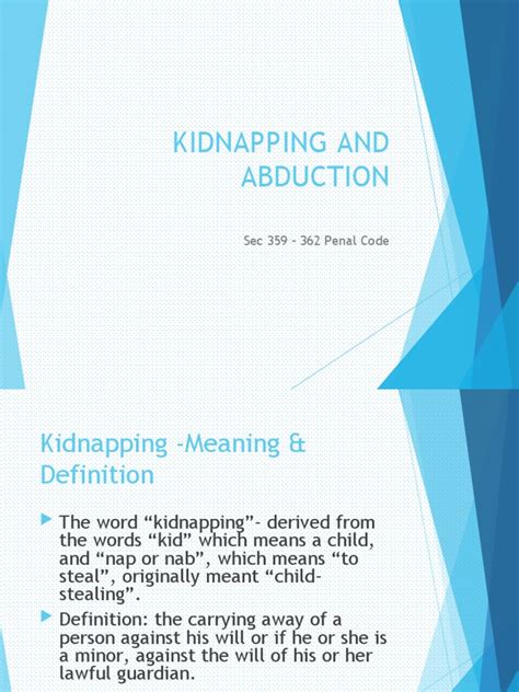 abduction penal code