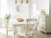 Furniture Aberdeen Worn White Expandable Dining Furniture, 6Pc. Set