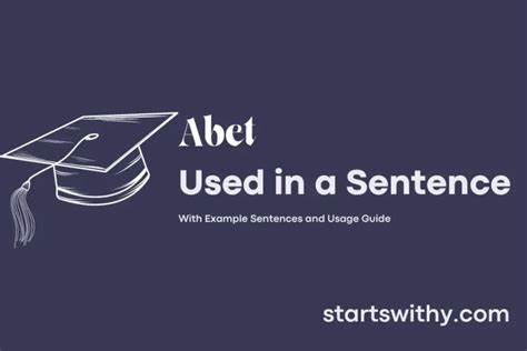 abet in a sentence examples