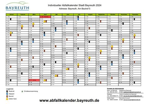abfallkalender der stadt bayreuth 2023