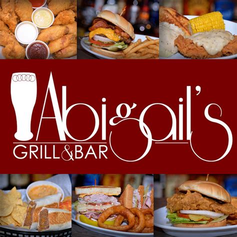 abigail's grill & bar menu