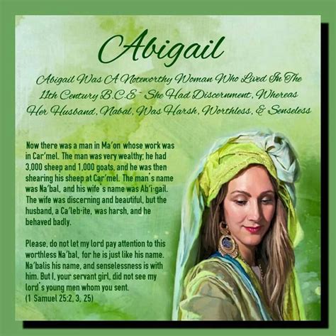 abigail in the bible facts