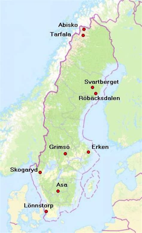 Land use and infrastructures in the Abisko region, subarctic Sweden