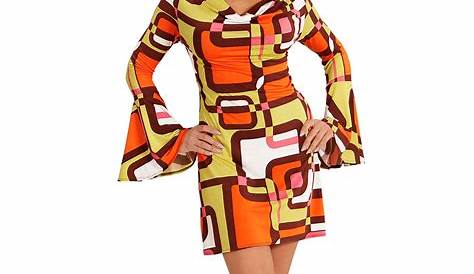Costume anni 70 marrone per donna: Costumi adulti,e vestiti di