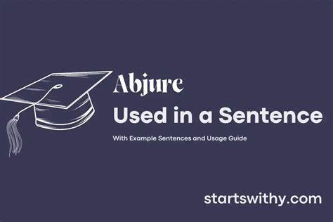 abjure in a sentence examples