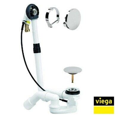 Ablauf und Überlaufgarnitur mit Wasser Zulauf, Badewanne flach 725mm