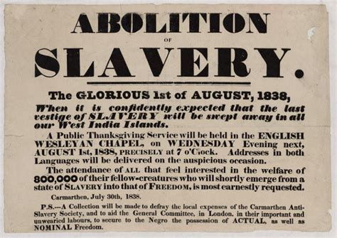 abolishment of slavery year