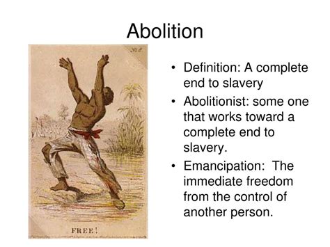 abolitionism definition quizlet