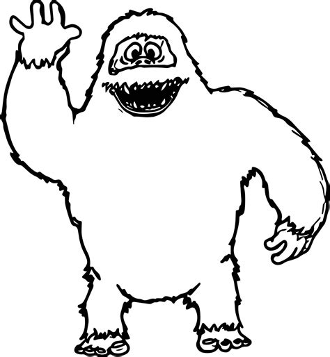 Abominable Snowman Rudolph Coloring Pages: A Fun Activity For Kids