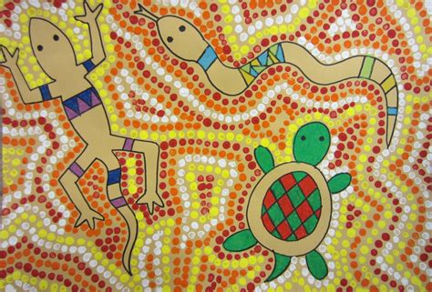 Aboriginal art student work
