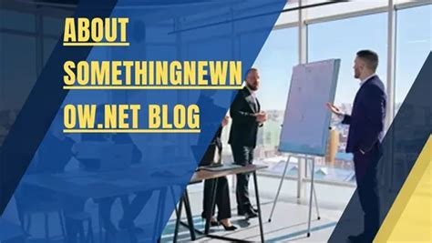 about somethingnewnow.net blog