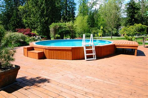 Pin by Marie Halsall on Semi In ground Pool Ideas Backyard pool