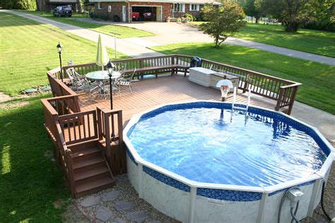 Above Ground Pool Liner Deck