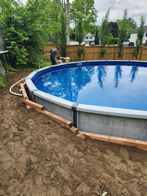 Wall assembly for above ground pool installation