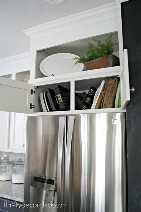 above mini fridge storage