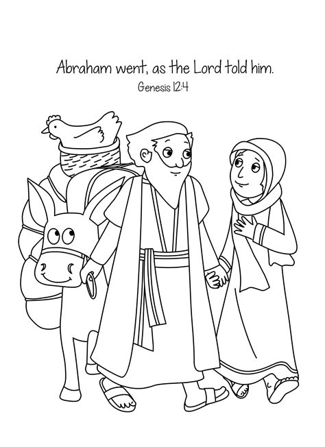 Abraham Coloring Pages Printable: A Fun Way To Learn About Biblical Figures