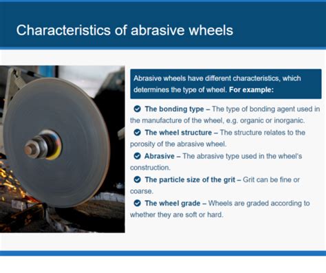 Abrasive Wheels Training Course Content