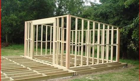 Plans ossature bois pour autoconstruire abri de jardin 5