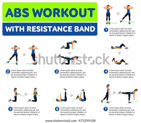 Abs Exercises Using Resistance Bands