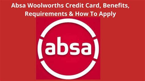 absa woolworths credit card online banking