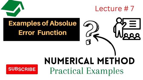 absolute error in numerical methods