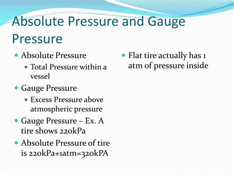 Absolute Pressure Note