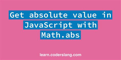 Absolute Value Javascript