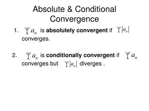 Absolute Convergence, Conditional Convergence, Another Example 1 YouTube