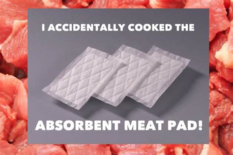 Absorbent Meat Pad Cooked