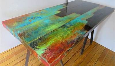 Abstract Art Painting Coffee Tables