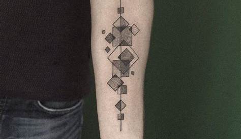 Geometric Tattoo Small abstract solar system