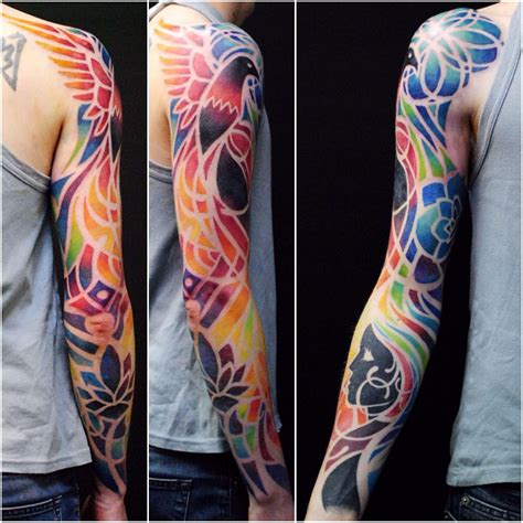 Innovative Abstract Arm Tattoo Designs Ideas